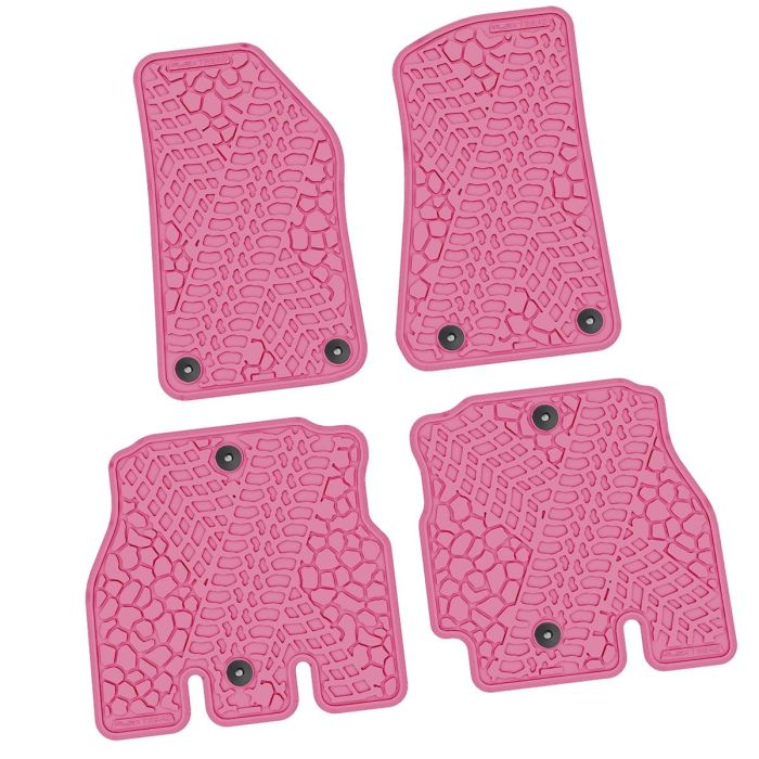 18-24 Jeep JLU Front and Rear -Tire Tread/Scorched Earth Scene - Pink