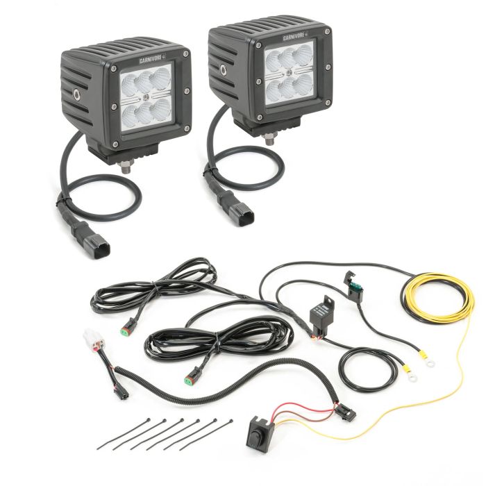 QUADRATEC 3IN CUBE LED FLOOD W/WIRING   KIT