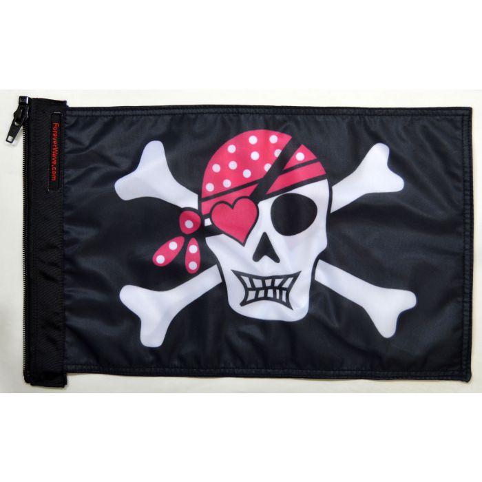 FOREVER WAVE PINK PIRATE FLAG