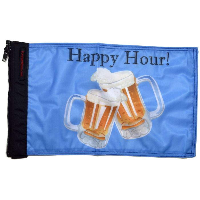 FOREVER WAVE HAPPY HOUR BEERS FLAG