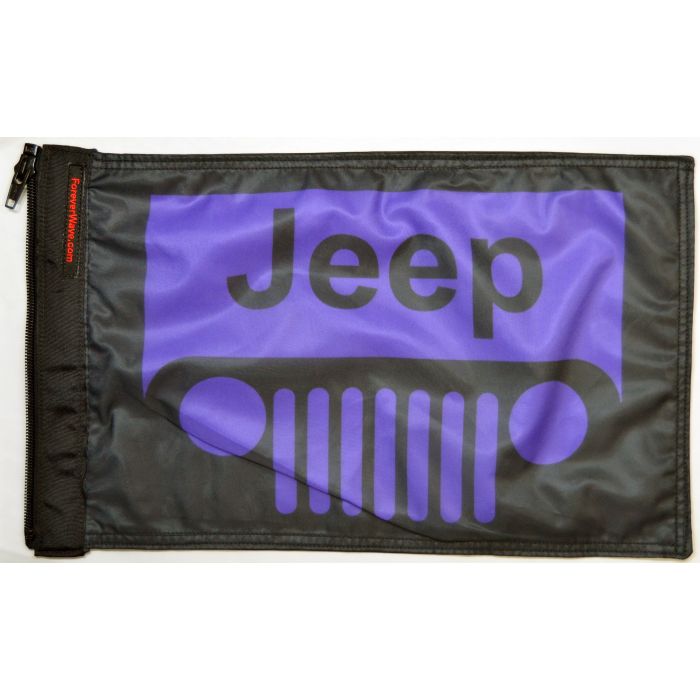 FOREVER WAVE JEEP GRILLE FLAG PURPLE