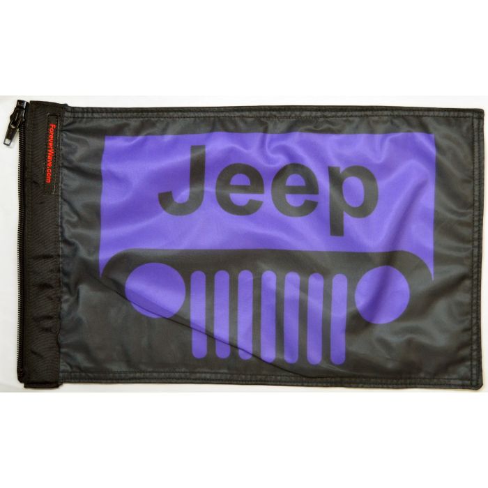 FOREVER WAVE JEEP GRILLE FLAG PURPLE