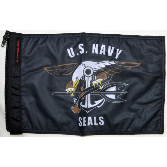 FOREVER WAVE NAVY SEALS FLAG