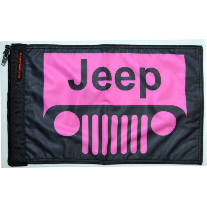 FOREVER WAVE JEEP GRILLE FLAG PINK