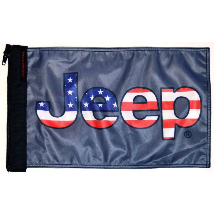 FOREVER WAVE JEEP USA FLAG