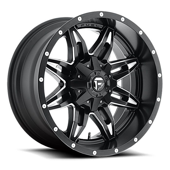 Fuel® Off-Road  Lethal Wheel in Black with Machined Accents  for 84-06 Jeep Wrangler YJ, TJ, & Cherokee XJ