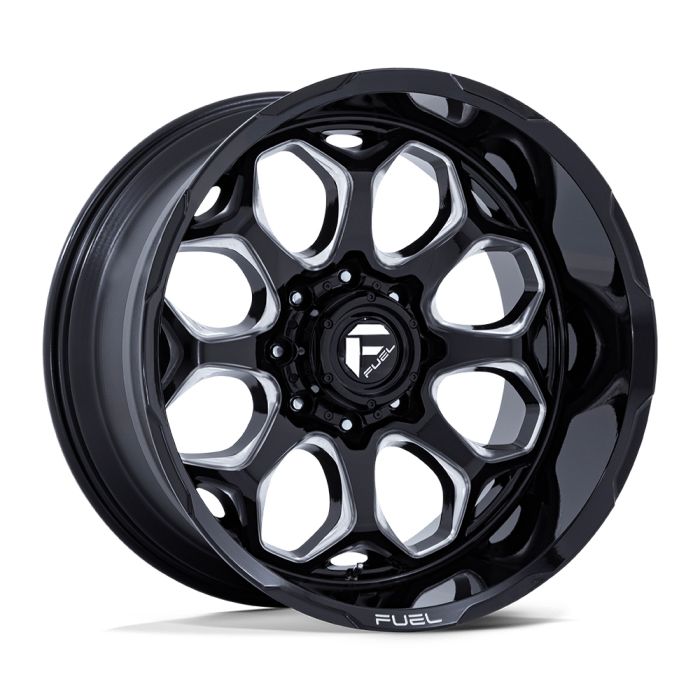 FC862 SCEPTER 22x12 - 5x5 - 4.77 BS In Gloss Black Milled