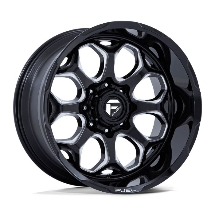 FC862 SCEPTER 22x10 - 5x5 - 4.79 BS In Gloss Black Milled