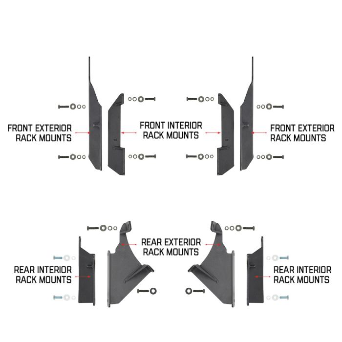 Go Rhino 5910013T SRM Roll Bar Mounting Bracket Kit for 07-18 Jeep Wrangler JK & Unlimited JK