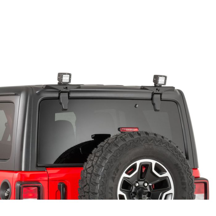 Go Rhino 599502T Rear Liftgate Window Hinge Light  Mount Kit for 18-21 Jeep Wrangler JL Unlimited