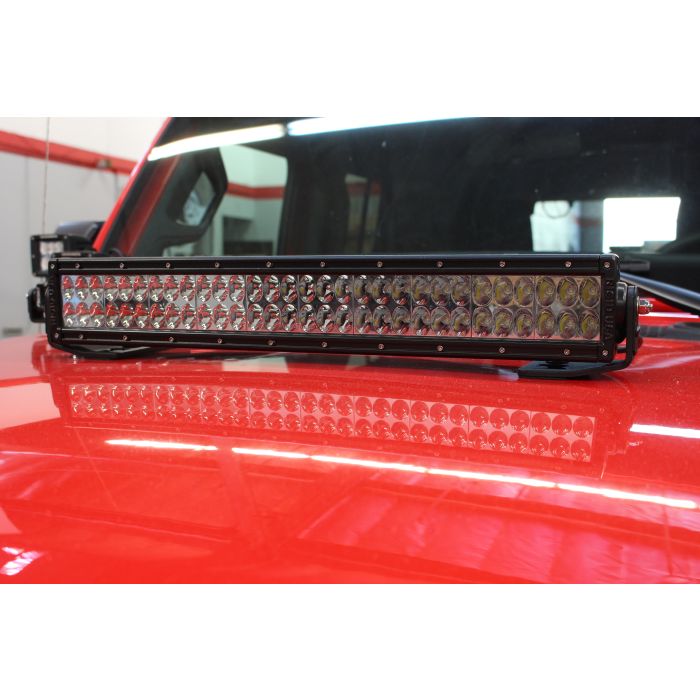 Go Rhino  20" LED Light Bar Hood Mount Brackets for 18-20 Jeep Wrangler JL Unlimited & Gladiator JT