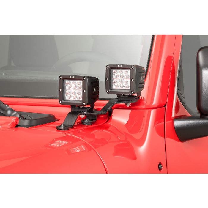 Go Rhino 730231T Windshield Cowl Mount Kit for 18-19 Jeep Wrangler JL & 2020 Jeep Gladiator JT