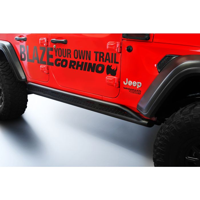 Go Rhino FS4506T Frame Mount Sliders for 18-20 Jeep Wrangler Unlimited JL 4-Door