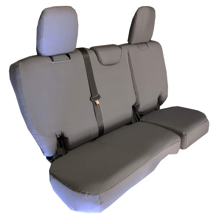 Jeep Seat Covers Rear Split Bench FOLD DOWN ARMREST 2019+ GLADIATOR (4 DOOR) Baseline Performance Graphite Bartact
