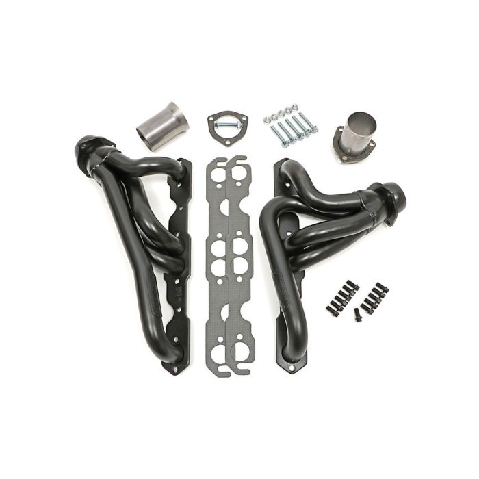 Hedman Hedders 69670 Standard-Duty Uncoated Headers  for 76-86 Jeep CJ-5, CJ-7 & CJ-8 Scrambler with Small Block Chevy V8 Engine (Under Chassis Exit)