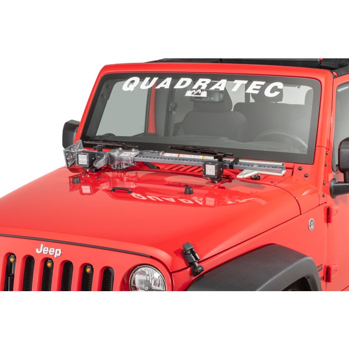 Hi-Lift HM-LBRK Hood Mount Light Brackets for 07-19 Jeep Wrangler JK & JL & 2020 Gladiator JT