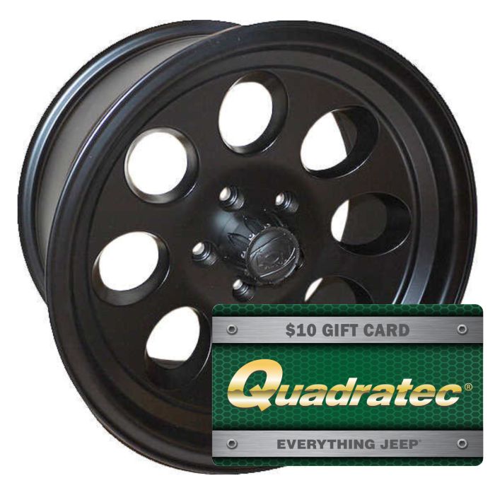 iON  171 Wheel in Matte Black for 07-18 Jeep Wrangler JK and 99-18 Grand Cherokee WJ, WK, & WK2