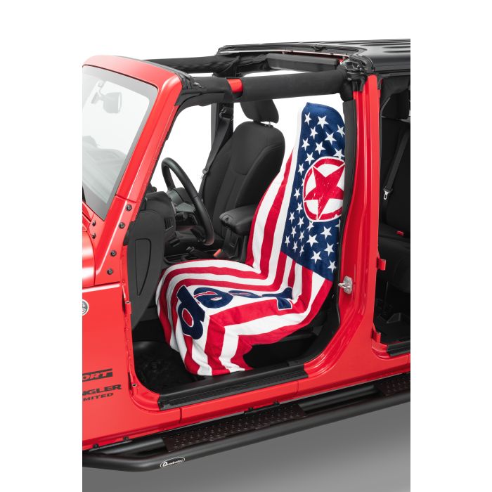 Insync  Cabana Stripe Jeep Logo Beach Towel 2 Go 