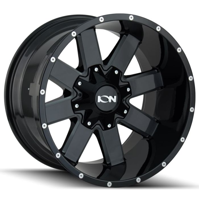 ION TYPE 141 GLOSS BLACK MILLED 18X9 5-127/5-139.7 18MM 87.1MM
