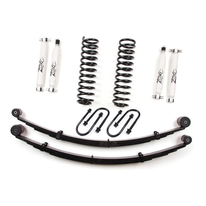 Zone Offroad Products  3" Lift Kit with Rear Leaf Springs for 84-01 Jeep Cherokee XJ 