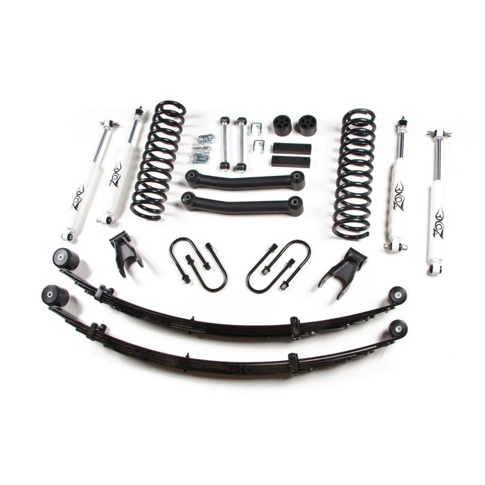 Zone Offroad Products  4.5" Lift Kit with Rear Leaf Springs for 84-01 Jeep Cherokee XJ 