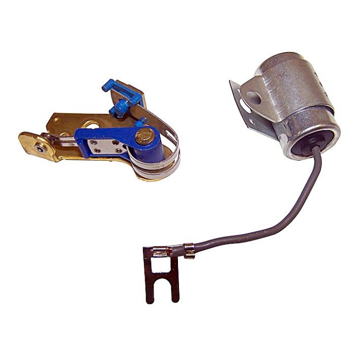 Crown Automotive J4488760 Points Set and Condenser Kit for 66-74 Jeep CJ-5, CJ-6, SJ and J-Series with 6 Cylinder Engine