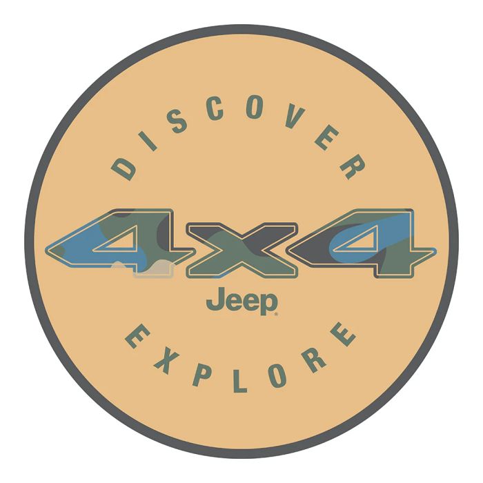 Sticker - Jeep 4X4 Discover Explore - Round