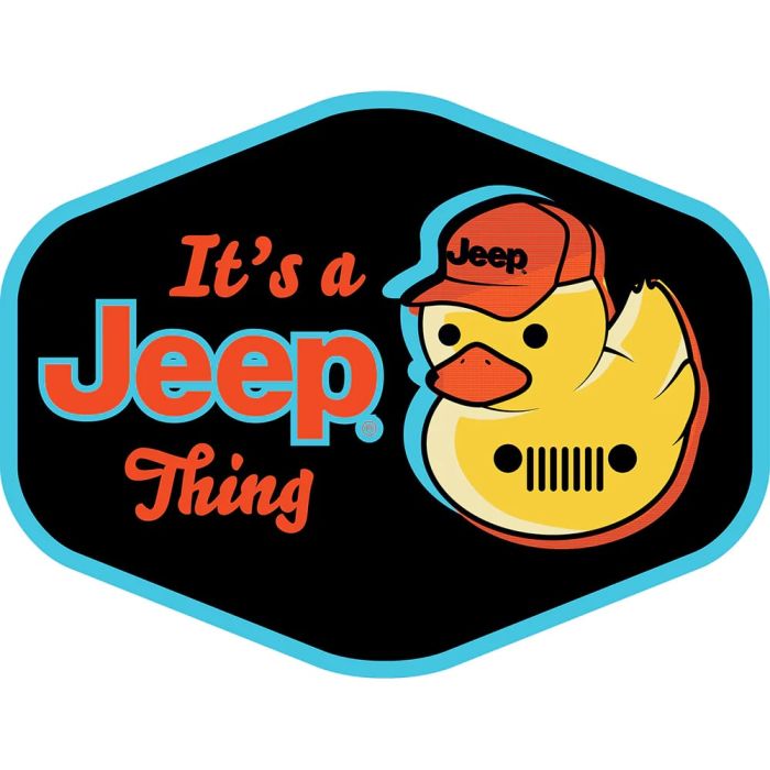 Sticker - Jeep Duck Grille Hex