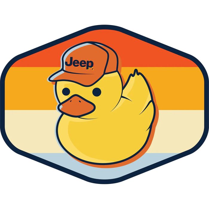 Sticker - Jeep Duck Hex - Stripes