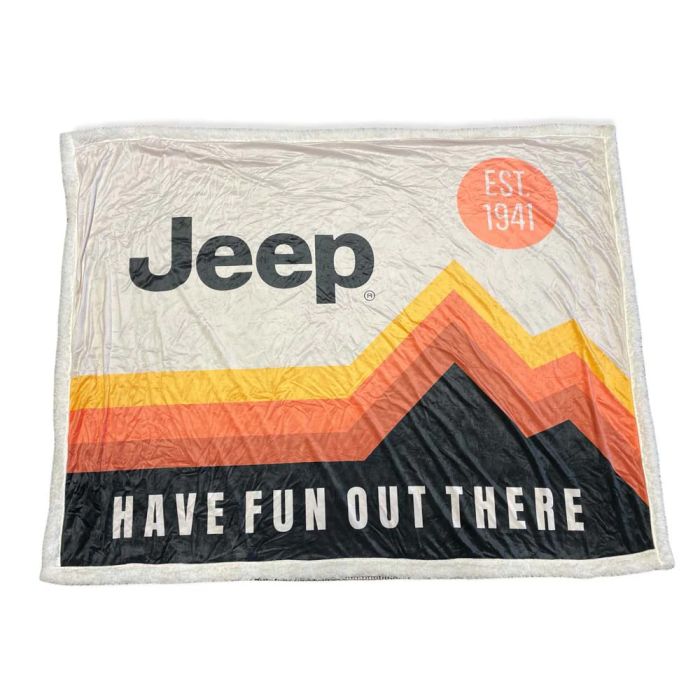 Jeep Merchandise  Jeep Have Fun Out There Blanket 