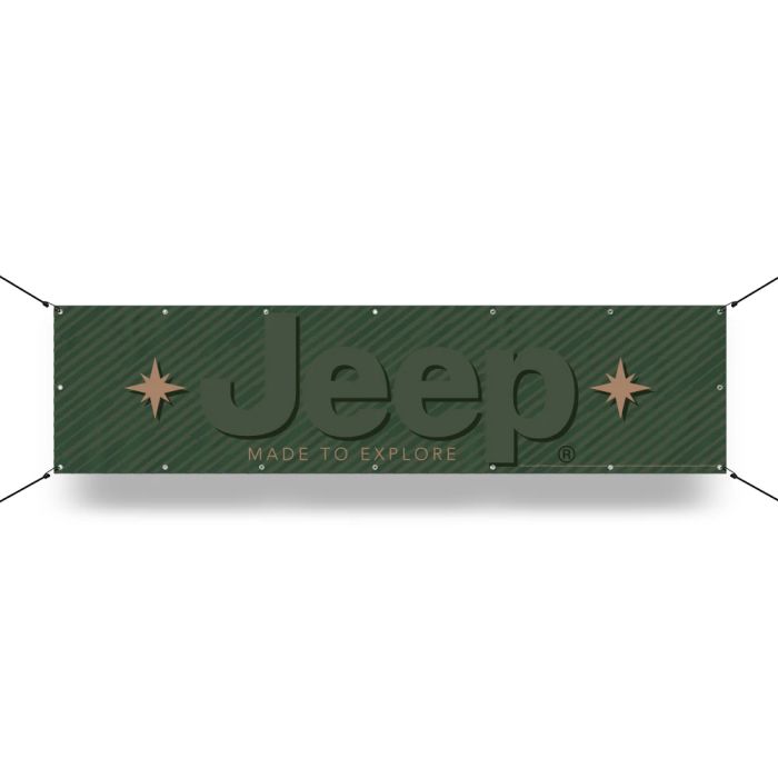 Banner - Jeep Made to Explore 12in x 48in