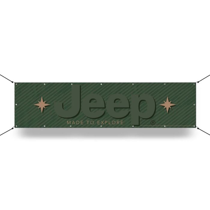 Banner - Jeep Made to Explore 12in x 48in