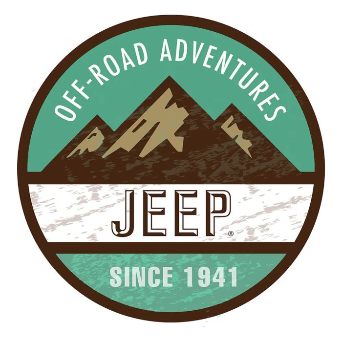 Sticker - Jeep Off Road Adventures - Round