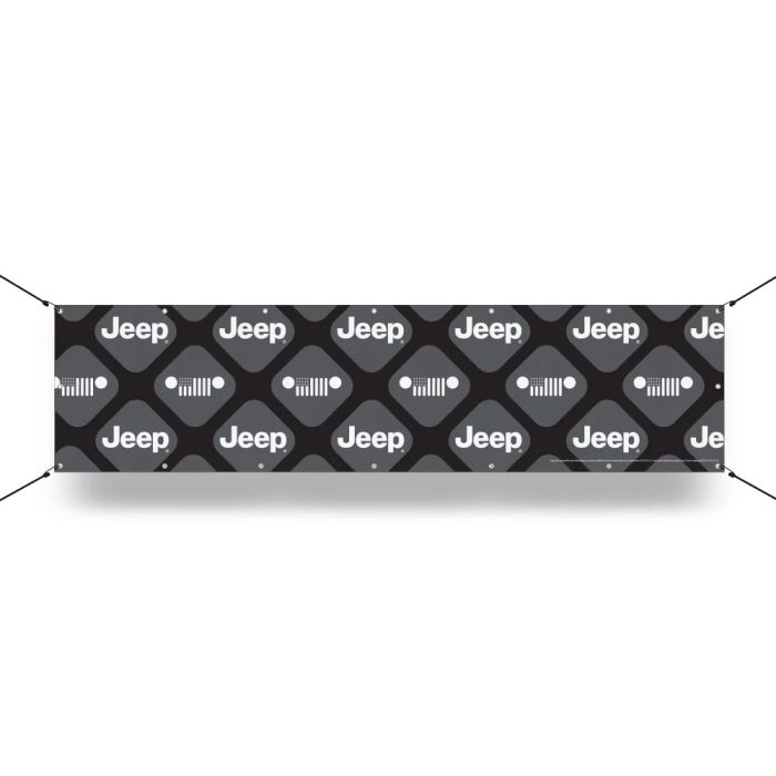 Banner - Jeep Pattern 12in x 48in