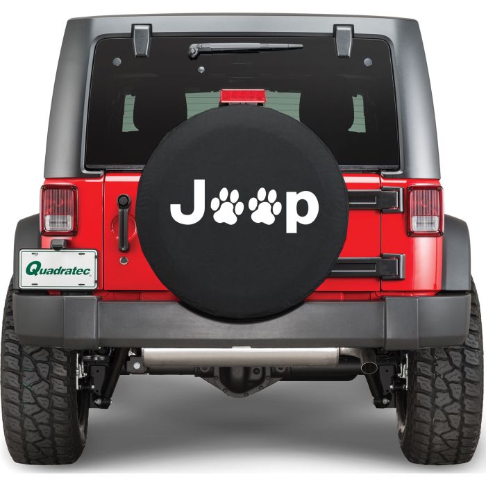 HBS JEEP PAW TIRE COVER 33X12.5 BK