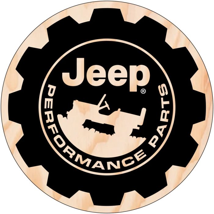 Sticker - Jeep Performance Parts -WoodGrain- Round