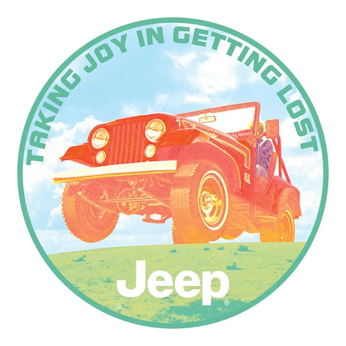 Sticker - Jeep Taking Joy In Getting Lost- Round