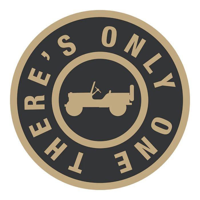 Sticker - Jeep There's Only One - Round