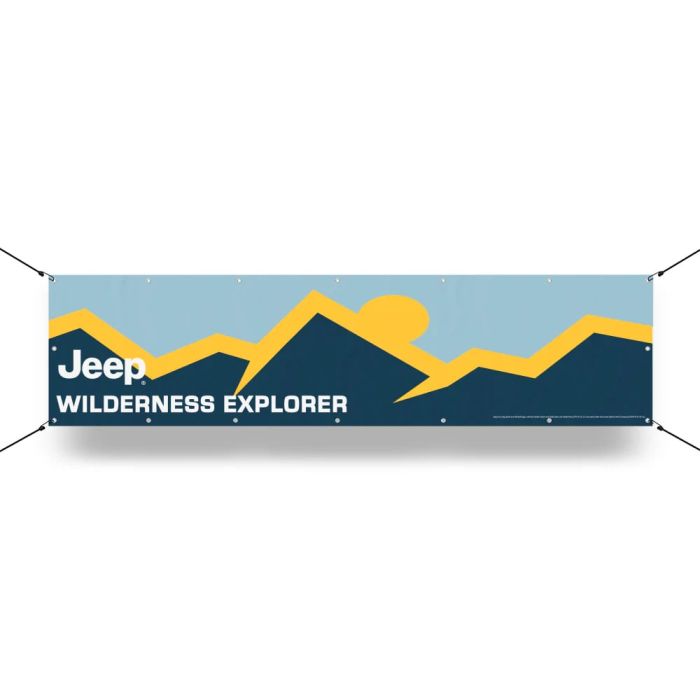 Banner - Jeep Wilderness Explorer 24in x 96in