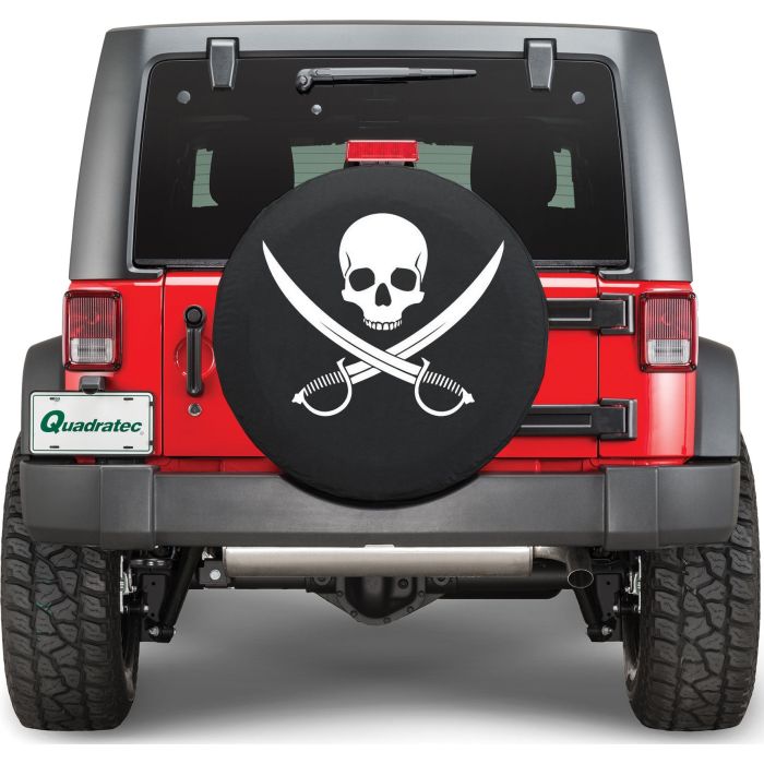 HBS TIRE COVER PIRATE CLN 34X8 BLK