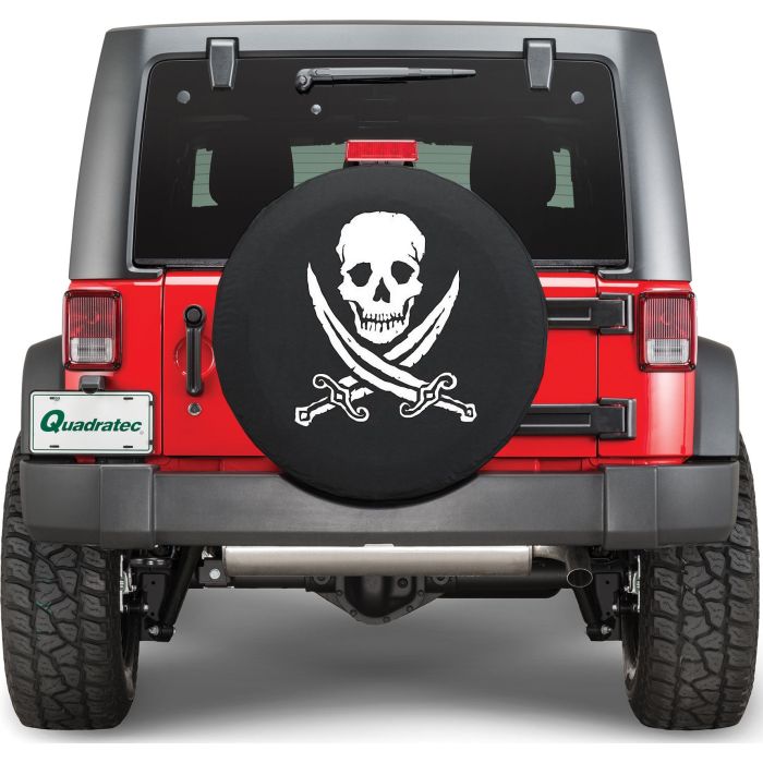 HBS TIRE COVER PIRATE RUFF 34X8 BLK
