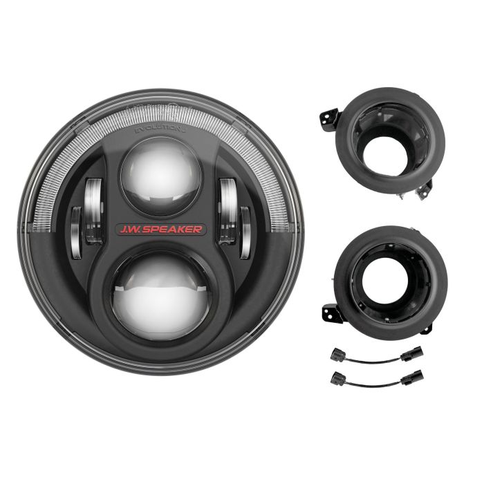 JWS 8700 EVOJ2 HEADLIGHTS BLACK JL/JT