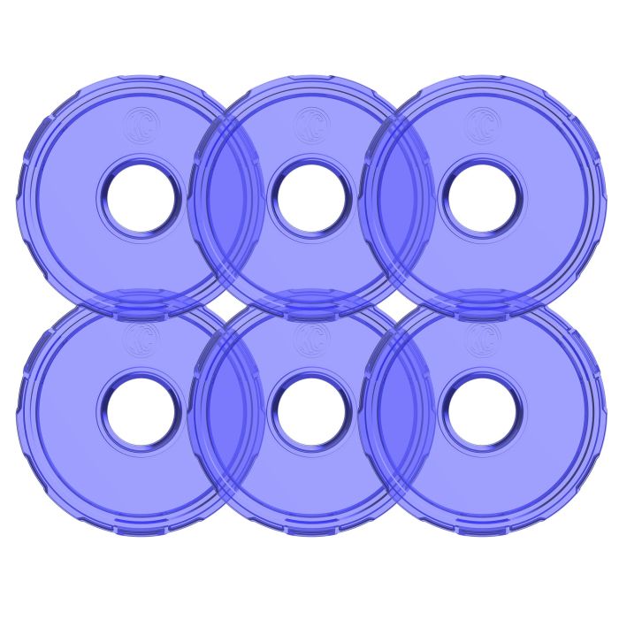 KC CYCLONE LED V2 REPLCMNT LENS BLU 6PK