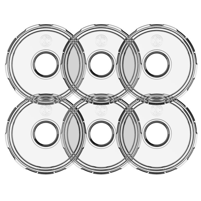 KC CYCLONE LED V2 REPLCMNT LENS CLR 6PK