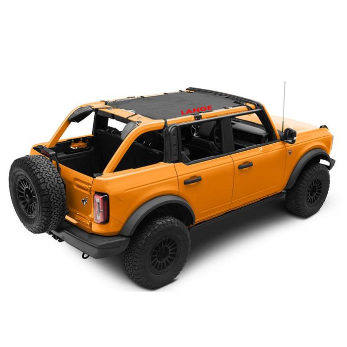 Lange Originals FBR-MST24 Mesh Bimini Sunshade Top for 21-26 Ford Bronco