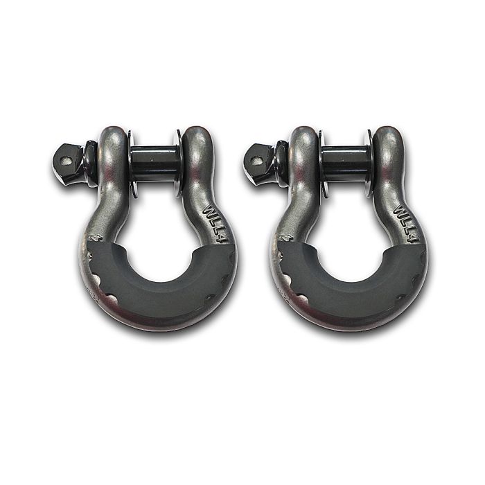 LoD Offroad SHK1000 3/4" D-Ring Shackle Kit in Gray with Isolators