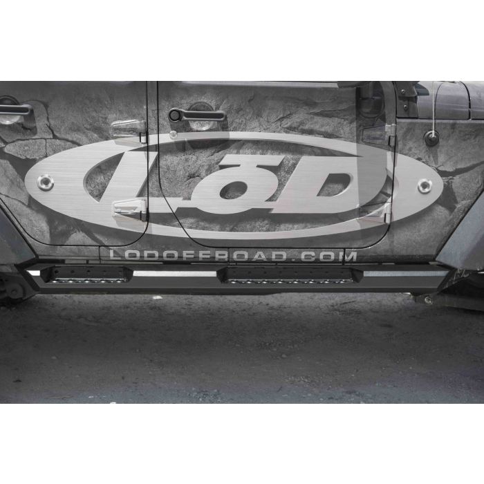 LoD  Destroyer Series Rock Sliders for 07-18 Jeep Wrangler JK Unlimited 4-Door