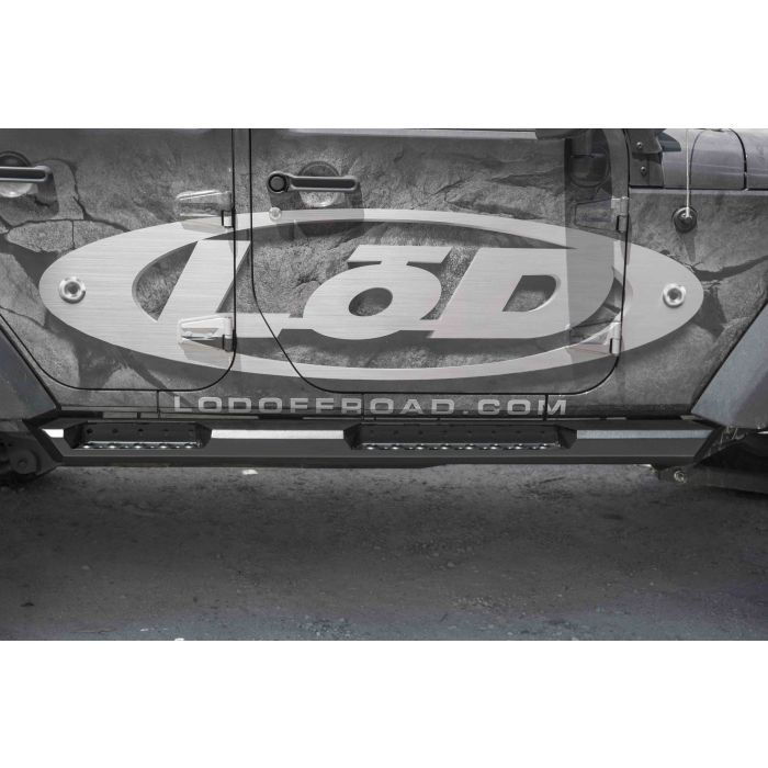 LoD  Destroyer Series Rock Sliders for 07-18 Jeep Wrangler JK Unlimited 4-Door