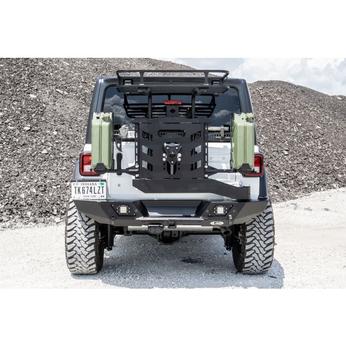 LoD Offroad JBC1841 Destroyer Rear Full Width Bumper with Tire Carrier for 18-21 Jeep Wrangler JL