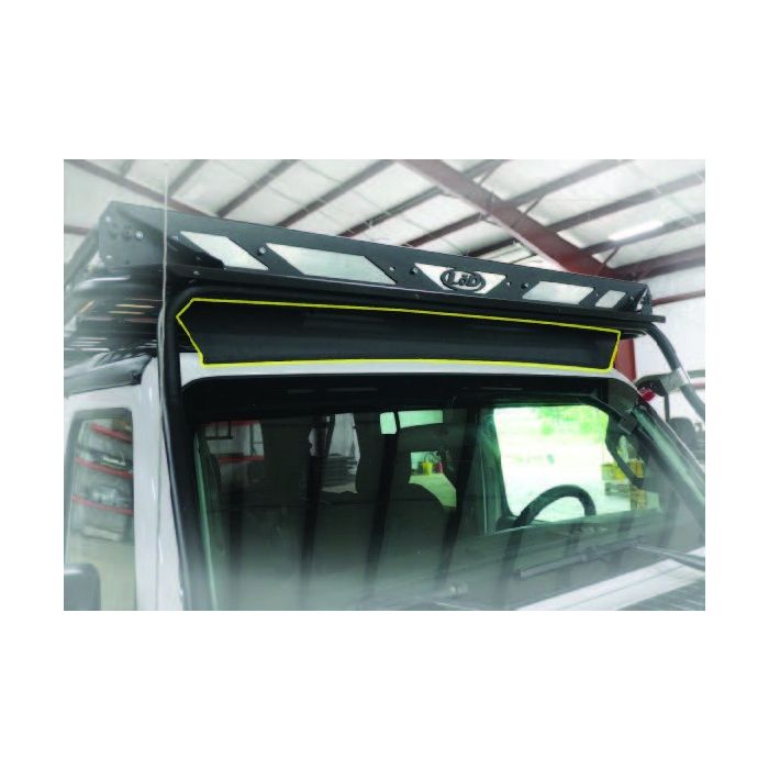 LoD Offroad JWD0791 Destroyer Roof Rack Wind Deflector for 07-18  Jeep Wrangler JK 